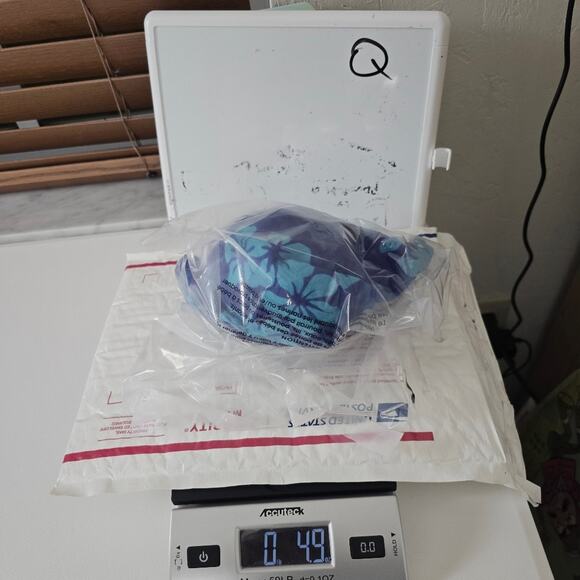 Pineapple Cove Vintage Blue Floral Sundress Hawaiian Tropical Print Coastal M - Picture 11 of 11